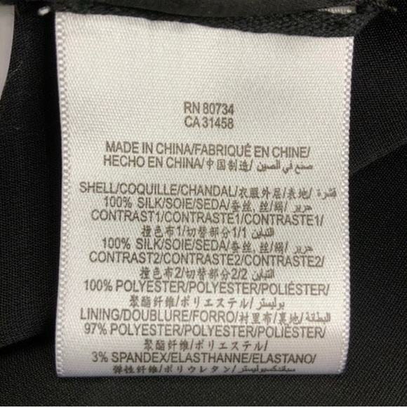 BCBGMAXAZRIA Black Printed Silk Maxi Dress Size 4 - Picture 12 of 16